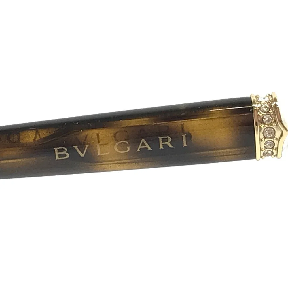 Bvlgari Eyeglasses Frames 4133-B-F 5362 Havana/Brown Crystals Alt Fit 54-17-145